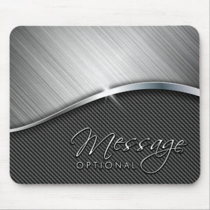 Carbon Fibre & Brushed Metal 4 Mousepads
