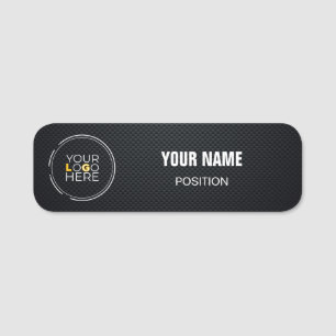 Carbon Fibre, Custom Logo, Business Name Tag