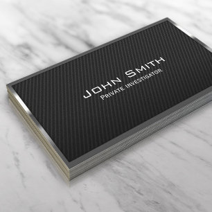 Carbon Fibre Investigator Business Card