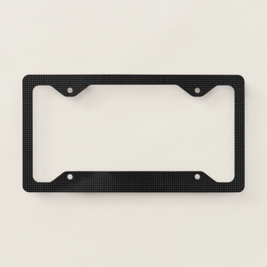 Carbon fibre licence plate frame