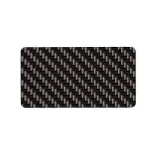Carbon Fibre Material Label