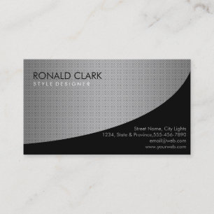 Carbon Fibre Metal Professional Black Business Card