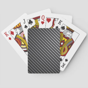 Carbon Fibre Pattern Playing Cards