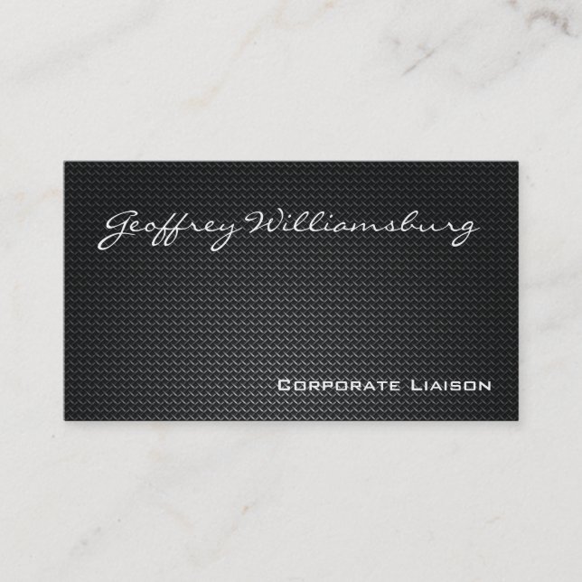 Carbon Fibre Professional Business Cards (Front)