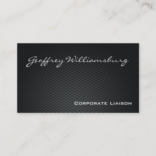 Carbon Fibre Professional Business Cards (Front)