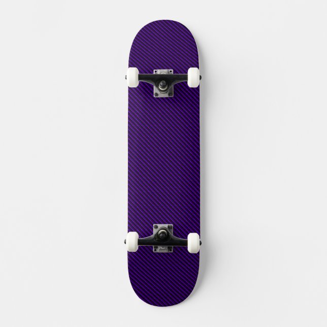 Carbon Fibre Purple Skateboard Deck (Front)