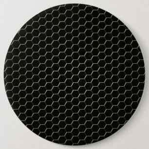 Carbon-fibre-reinforced polymer 6 cm round badge