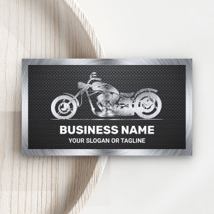Carbon Fibre Steel Motorbike Motorcycle Mechanic Business Card