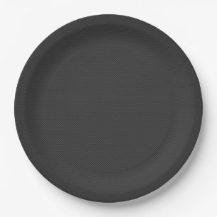 Carbon Fibre Style 01 Paper Plate