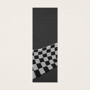 Carbon Fibre Style Racing Flag Wave Decor