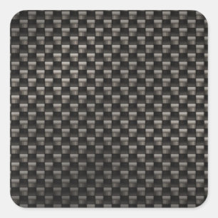Carbon Fibre Texture Square Sticker
