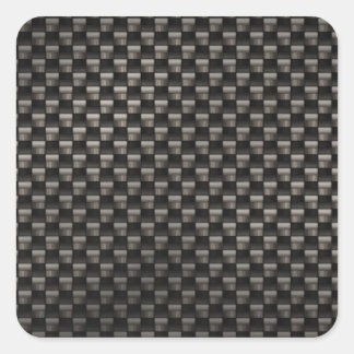Carbon Fibre Texture Square Sticker