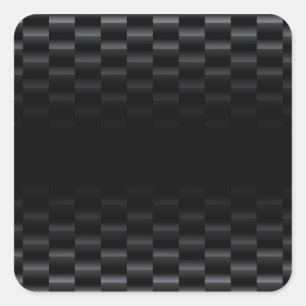 Carbon Fibre Textured Square Sticker