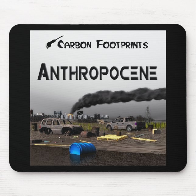 Carbon Footprints - Anthropocene Mouse Pad (Front)