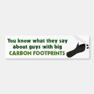 Carbon Footprints Bumper Sticker