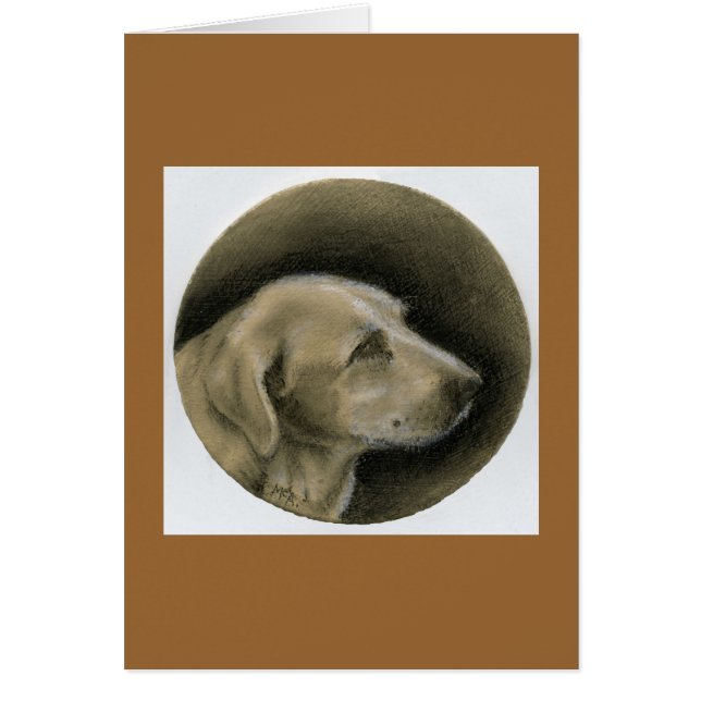 Carbon Pencil Dog Portrait (Front)