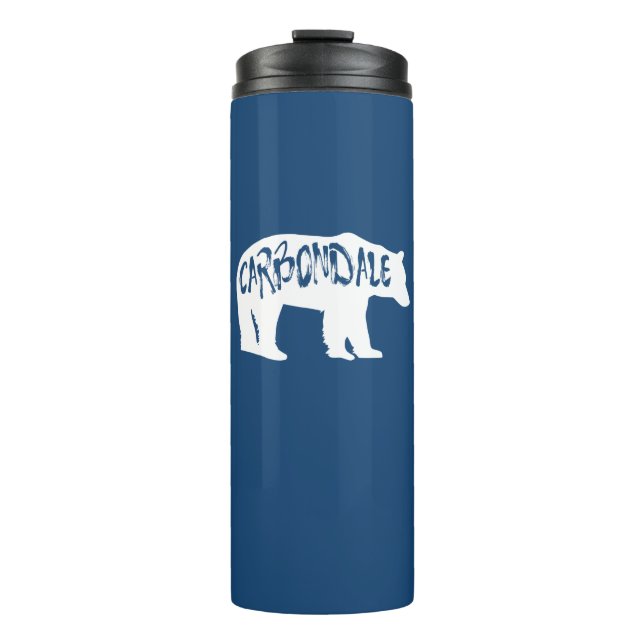 Carbondale Colorado Bear Thermal Tumbler (Front)