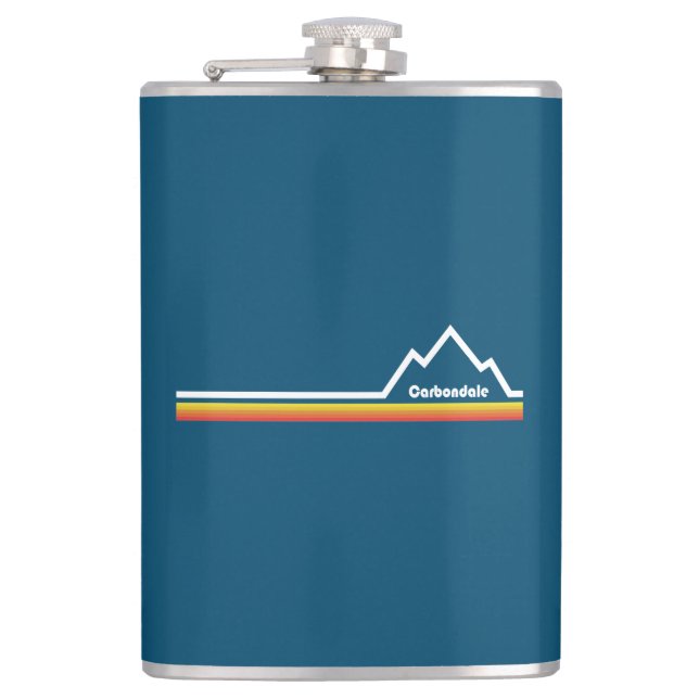 Carbondale, Colorado Hip Flask (Front)