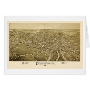 Carbondale, PA Panoramic Map - 1890