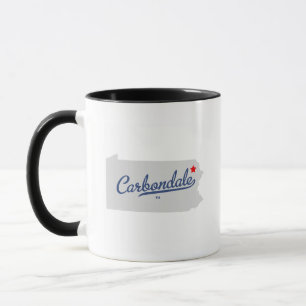 Carbondale Pennsylvania PA Shirt Mug