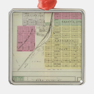 Carbondale, Quenemo, Kansas Metal Ornament