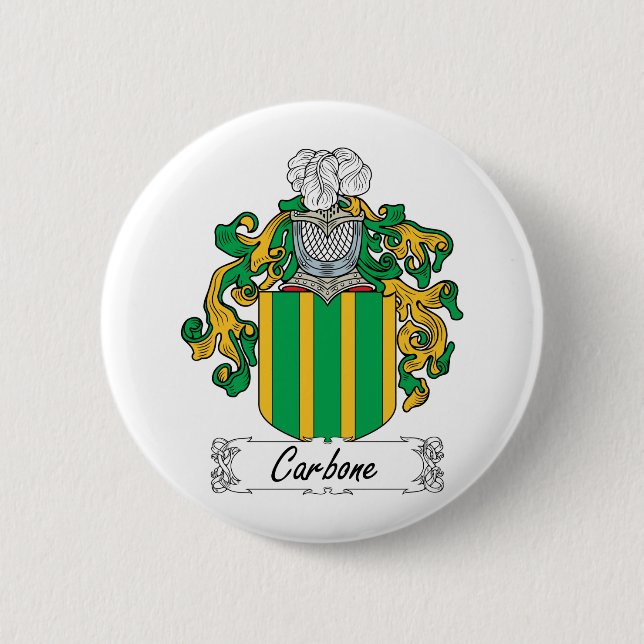 Carbone Family Crest 6 Cm Round Badge (Front)