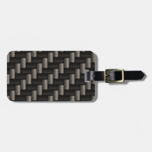 Carbonfiber Pattern Chequered Luggage Tag