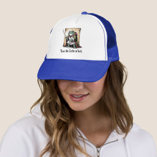 Carbs Got Me M’lord Funny Fantasy Frog Trucker Hat