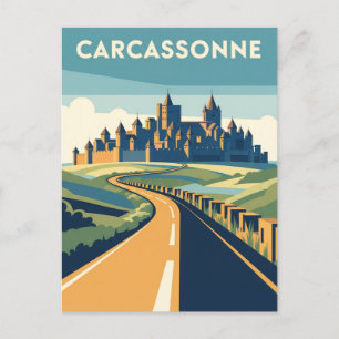 Carcassonne France Travel Postcard