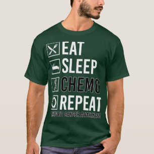 Carcinoid Cancer Awareness Eat Sleep Chemo Repeat  T-Shirt