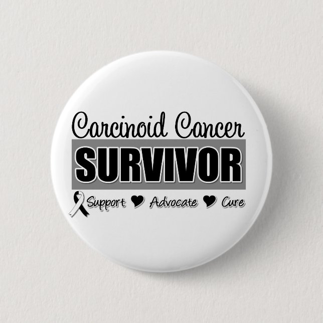 Carcinoid Cancer Survivor Badge (Front)