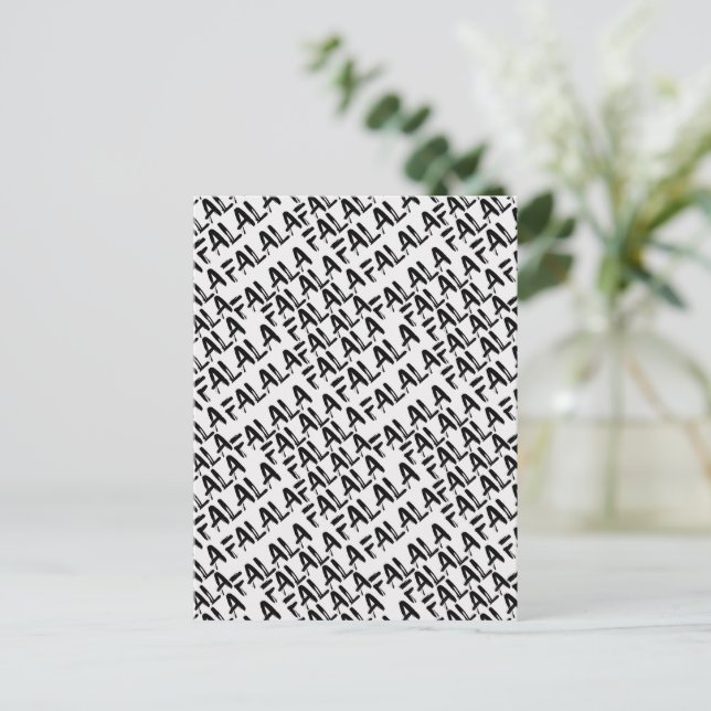 Card (10,8 x 14,2 cm) - Christmas Pattern (Standing Front)