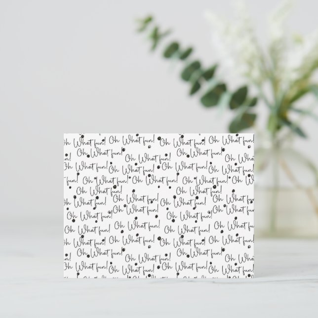 Card (10,8 x 14,2 cm) - Christmas Pattern (Standing Front)