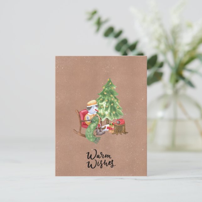 Card (10,8 x 14,2 cm) - Warm Wishes (Standing Front)