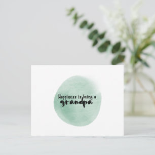 Card 10.8 x 14.2cm - Happiness Is Being A Grandpa