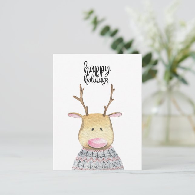 Card (10.8cm x 14.2cm) - Deer (Standing Front)