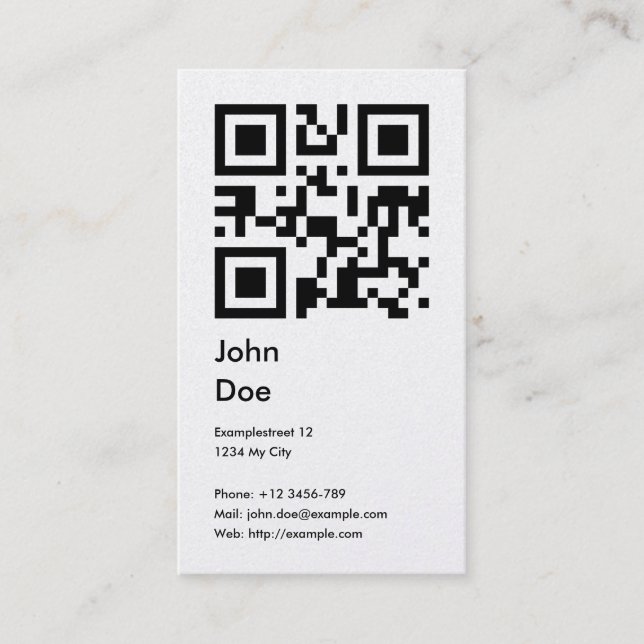 Card (address, phone, email, web) (Front)