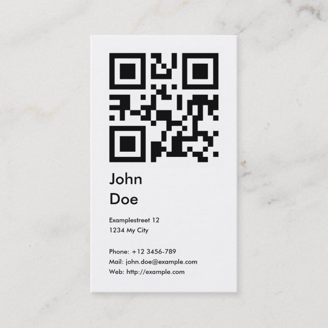 Card (address, phone, email, web) (Front)