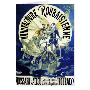 Card: Art Nouveau: Vintage Cycles: Roubaisien