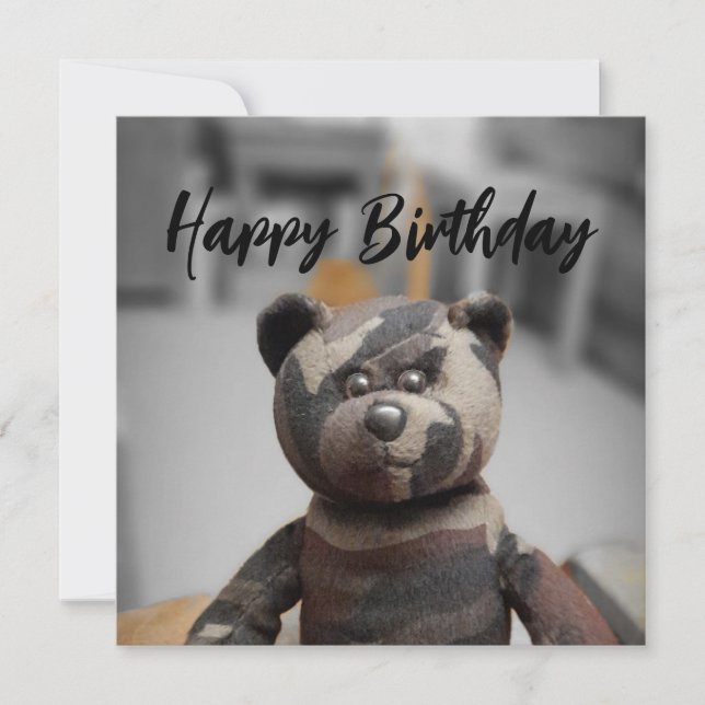 Card Birthday Bear (Front)