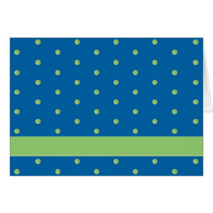 Card: Blue/Green Polka Dots