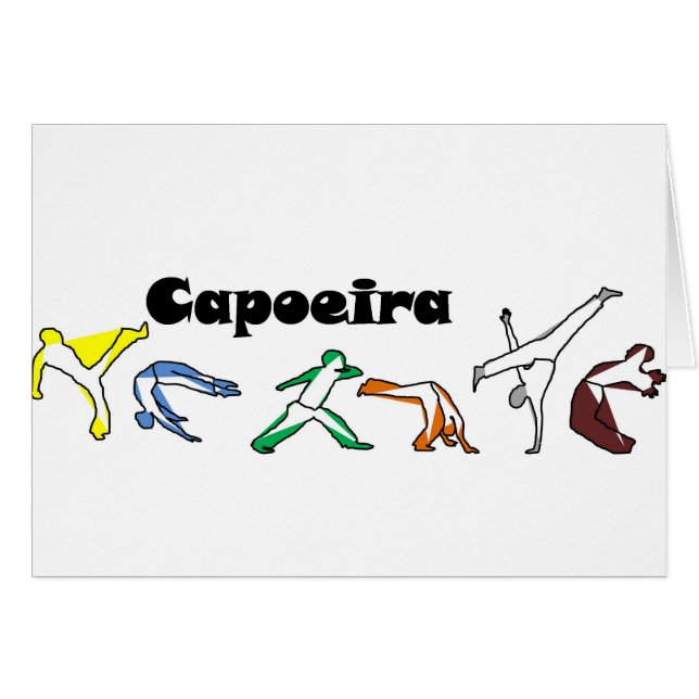 card capoeira axe abada brasil angola (Front Horizontal)
