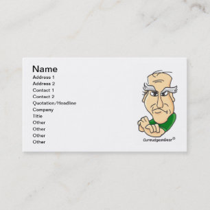 "Card-Carrying Curmudgeon" Business Cards