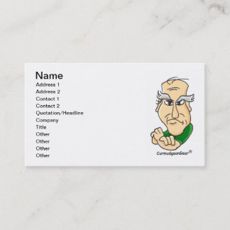 "Card-Carrying Curmudgeon" Business Cards