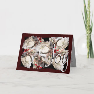 Card, Christmas, New Year - Poinsettia Card