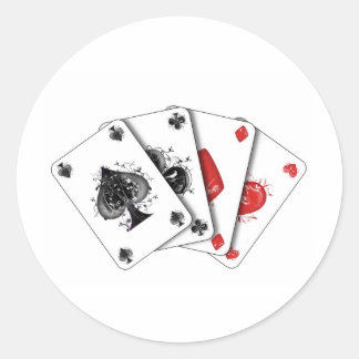 card classic round sticker