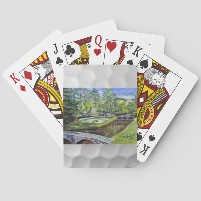 Card deck with golfland painting (Back)