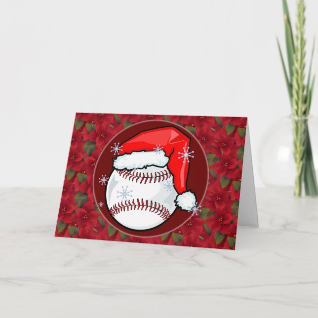 Card - Decorative Santa Baseball (Front)