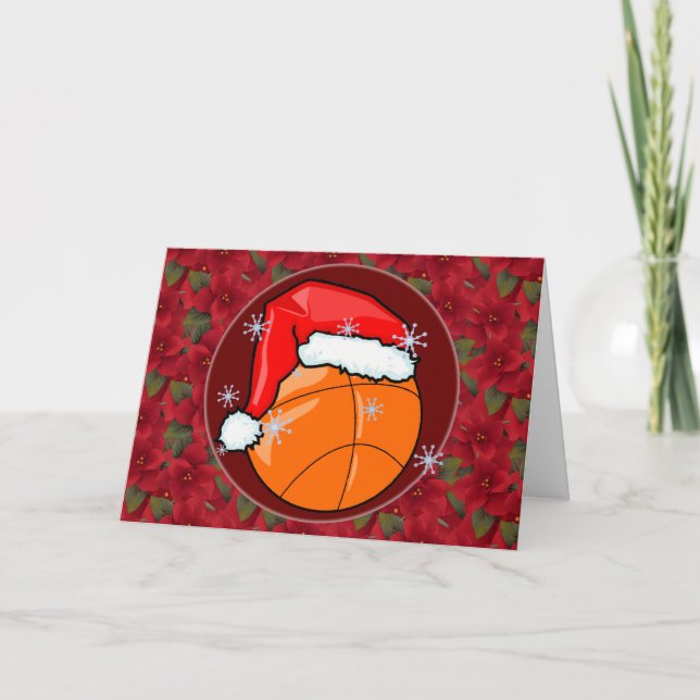 Card - Decorative Santa Basketball (Front)