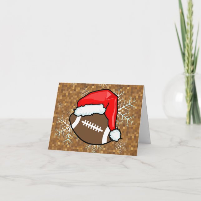 Card - Decorative Santa Football (Front)